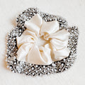 Pearls and Beads Satin Hair Scrunch
